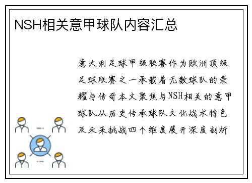 NSH相关意甲球队内容汇总